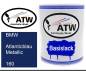 Preview: BMW, Atlanticblau Metallic, 160: 1L Lackdose, von ATW Autoteile West.